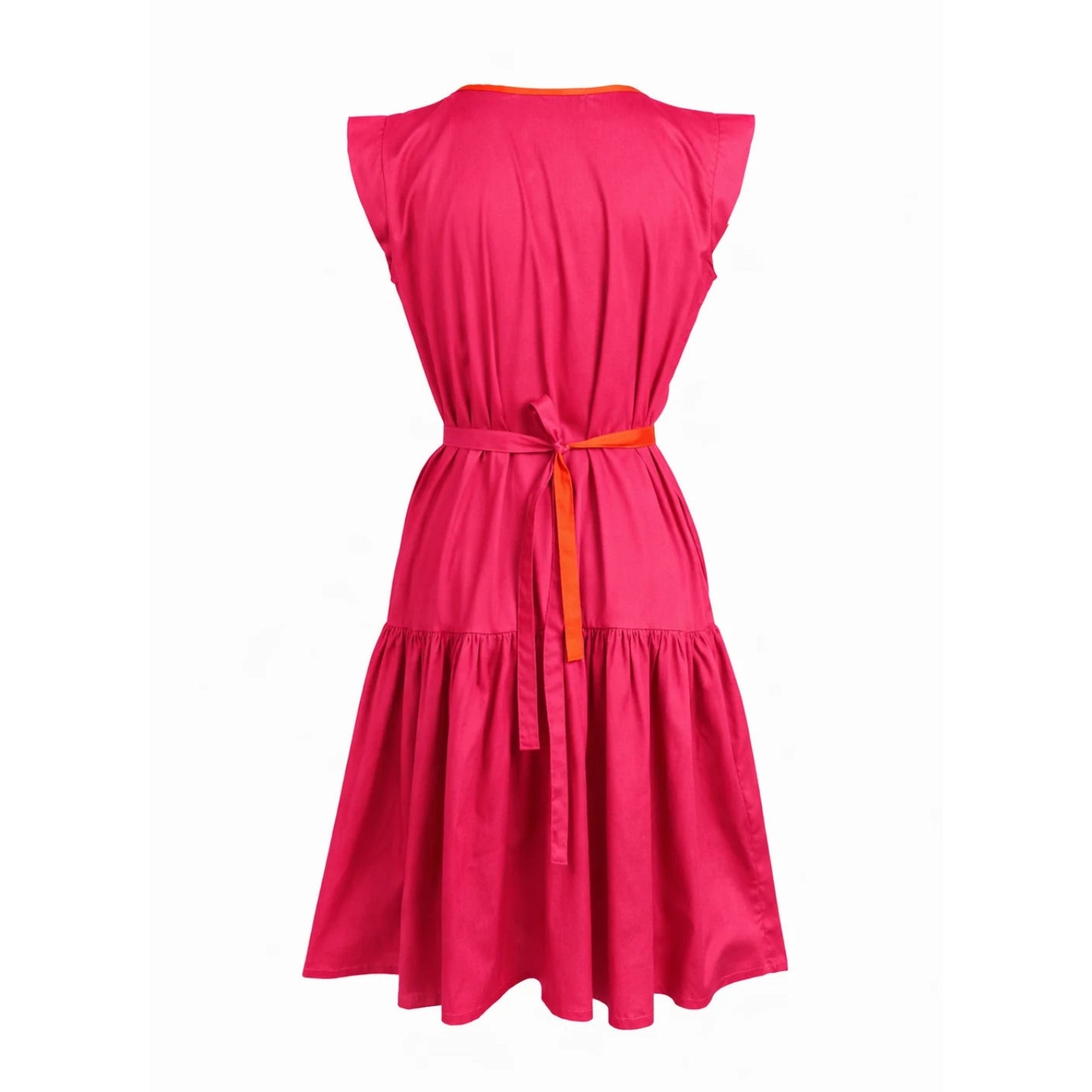 GUILLOTINE Hot Pink Frill Dress