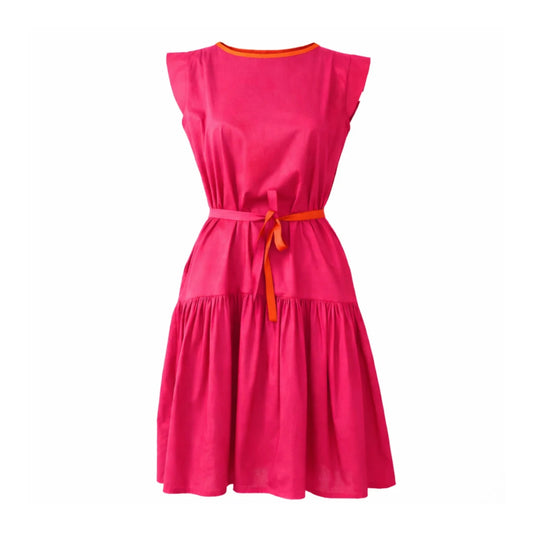 GUILLOTINE Hot Pink Frill Dress