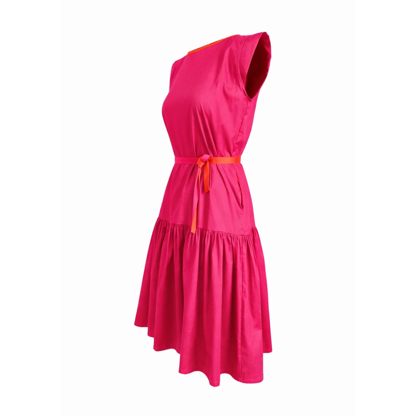 GUILLOTINE Hot Pink Frill Dress
