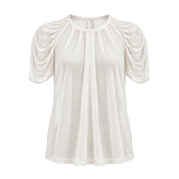 GUILLOTINE Draped Blouse | Ivory