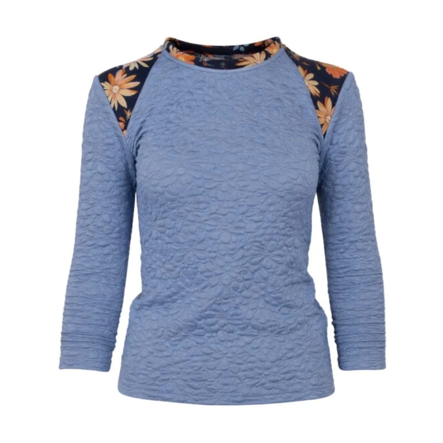 GUILLOTINE Quilted Floral Top