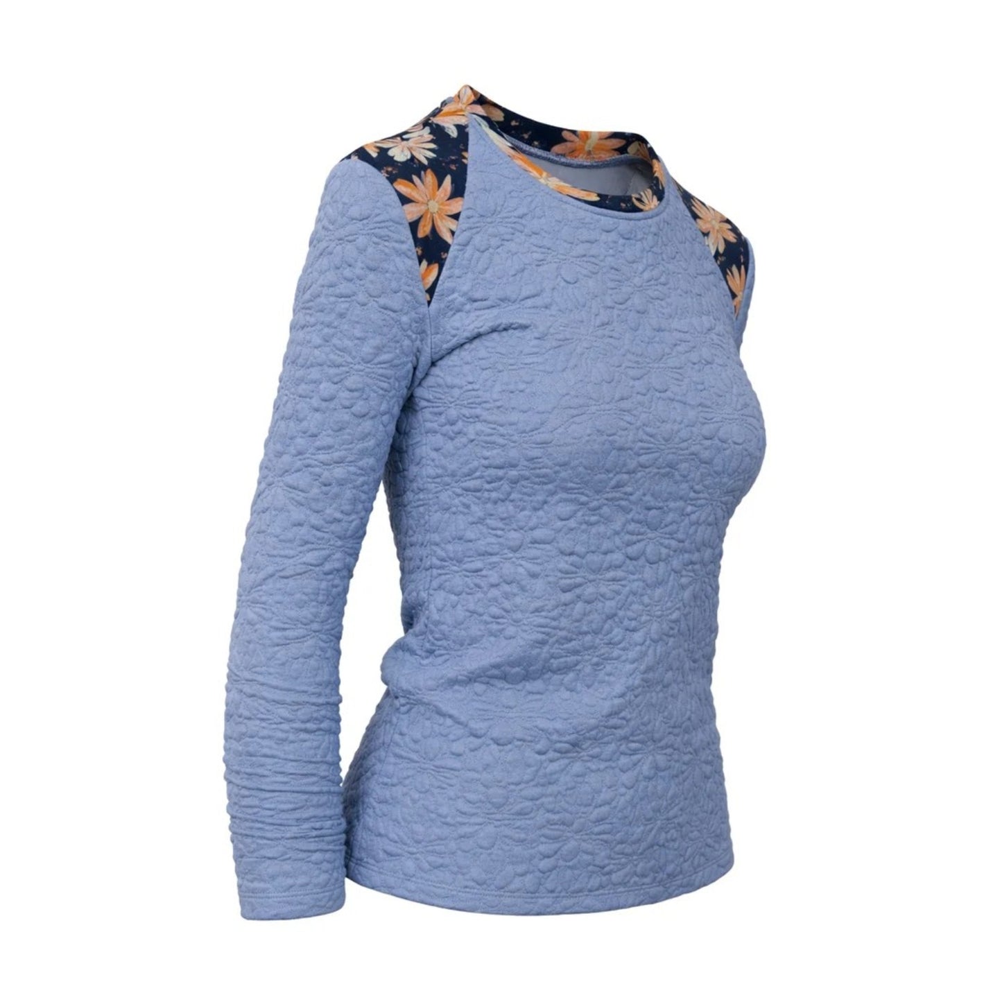 GUILLOTINE Quilted Floral Top
