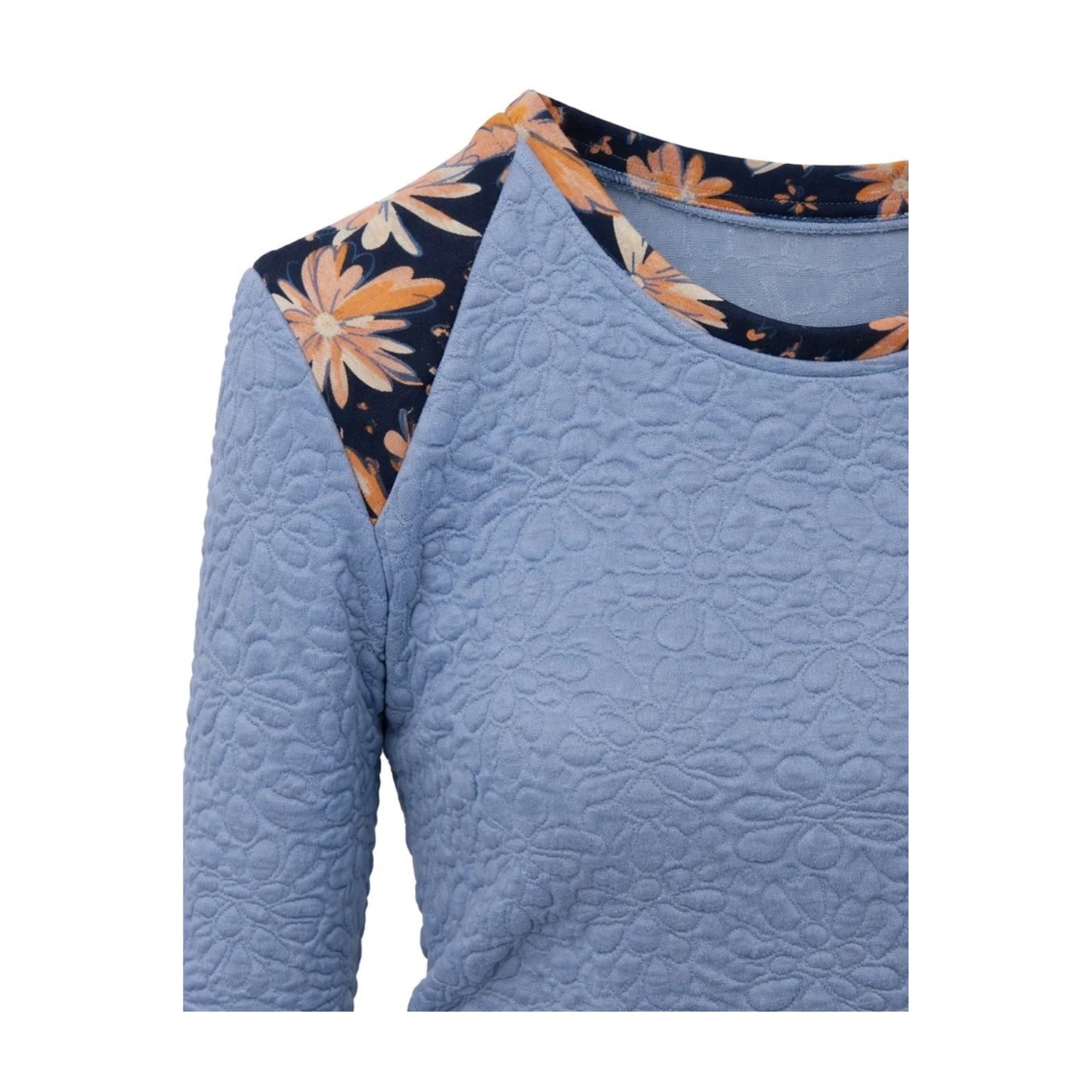 GUILLOTINE Quilted Floral Top