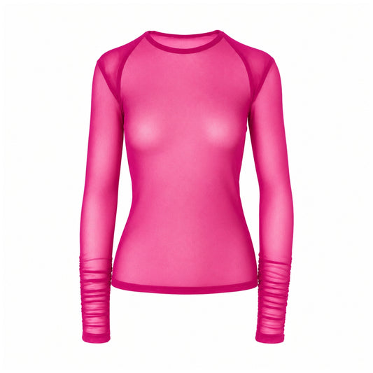 GUILLOTINE Single-Layer Bodystocking | Magenta