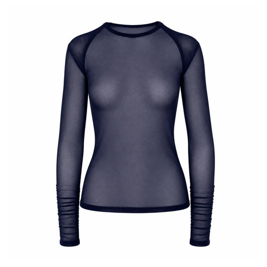 GUILLOTINE Single-Layer Bodystocking | French Navy