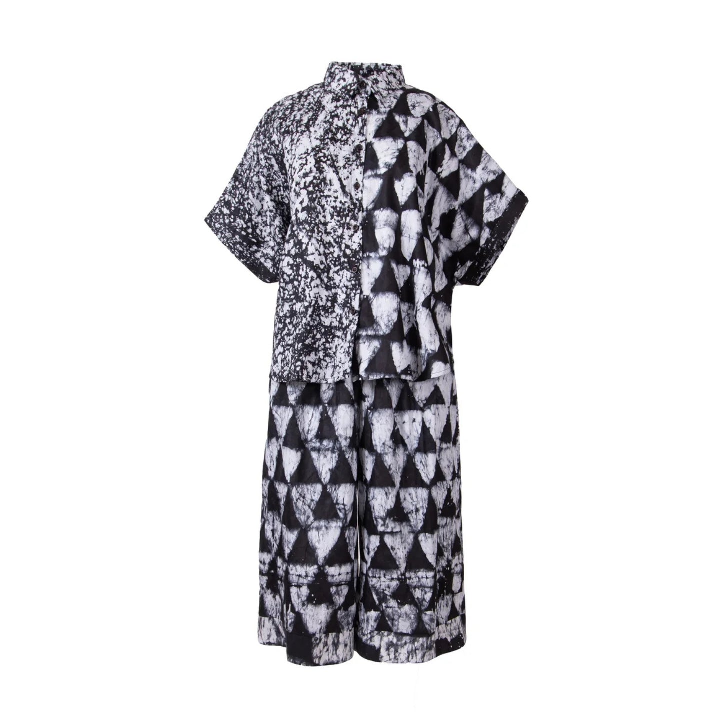 GUILLOTINE x WALDMAN Monarch Shirt Black|White