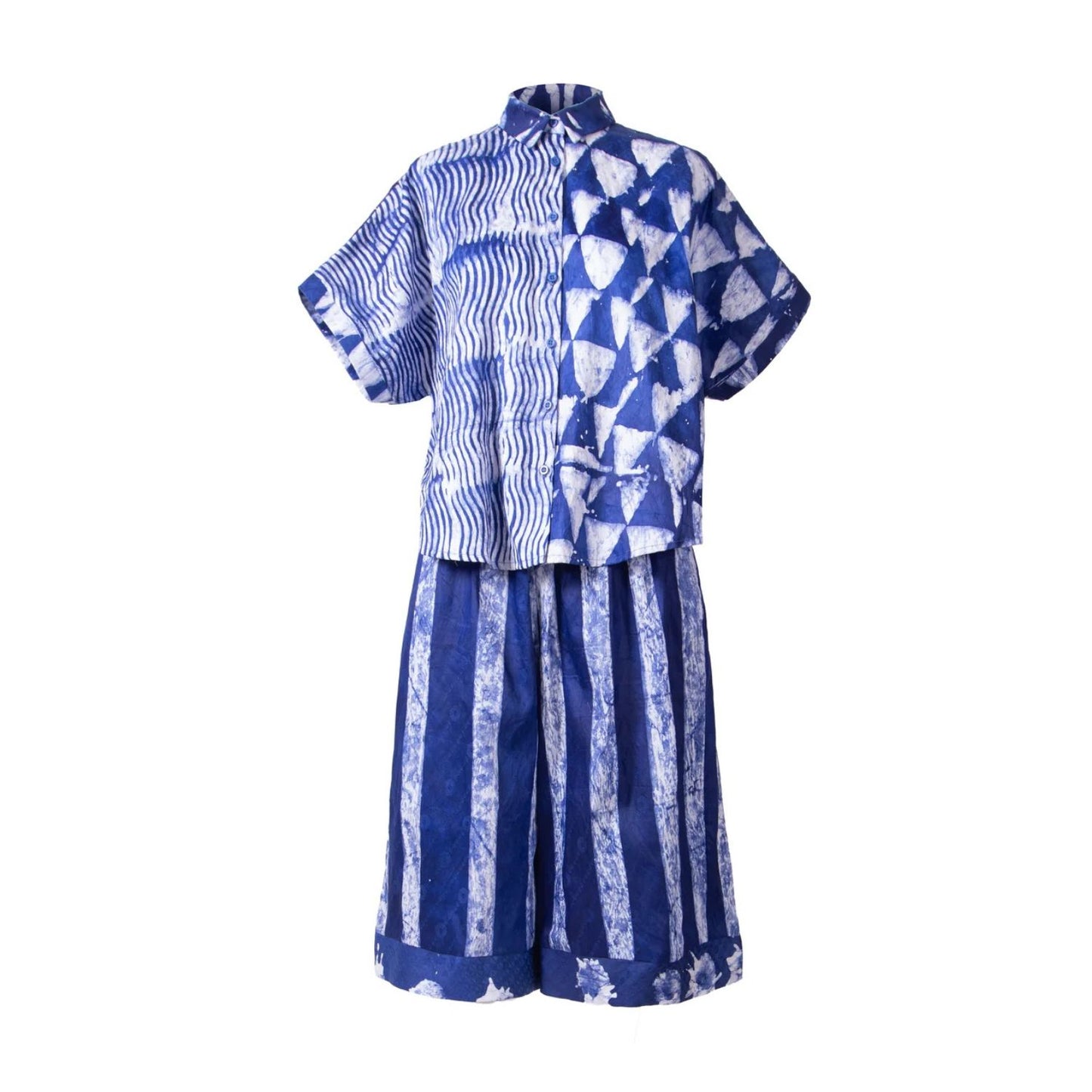 GUILLOTINE x WALDMAN Monarch Shirt Blue|White