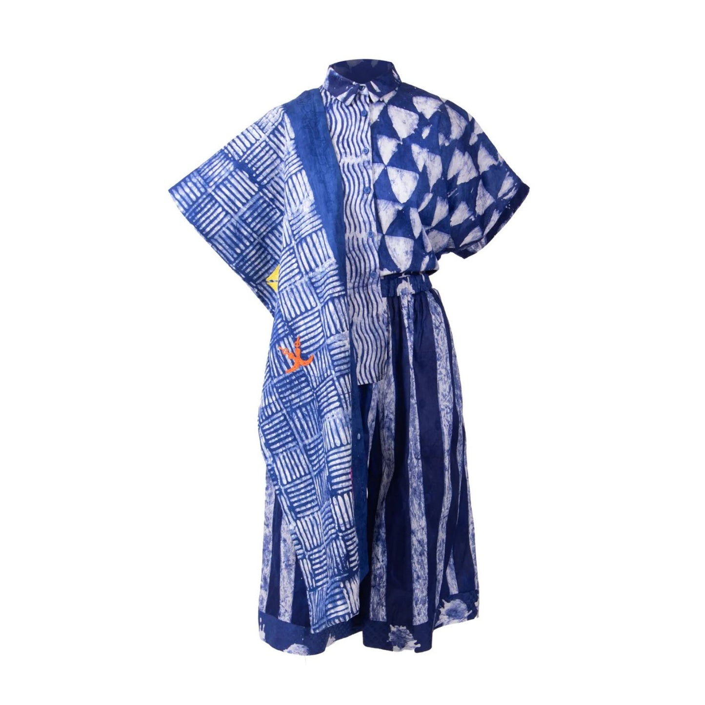 GUILLOTINE x WALDMAN Monarch Shirt Blue|White