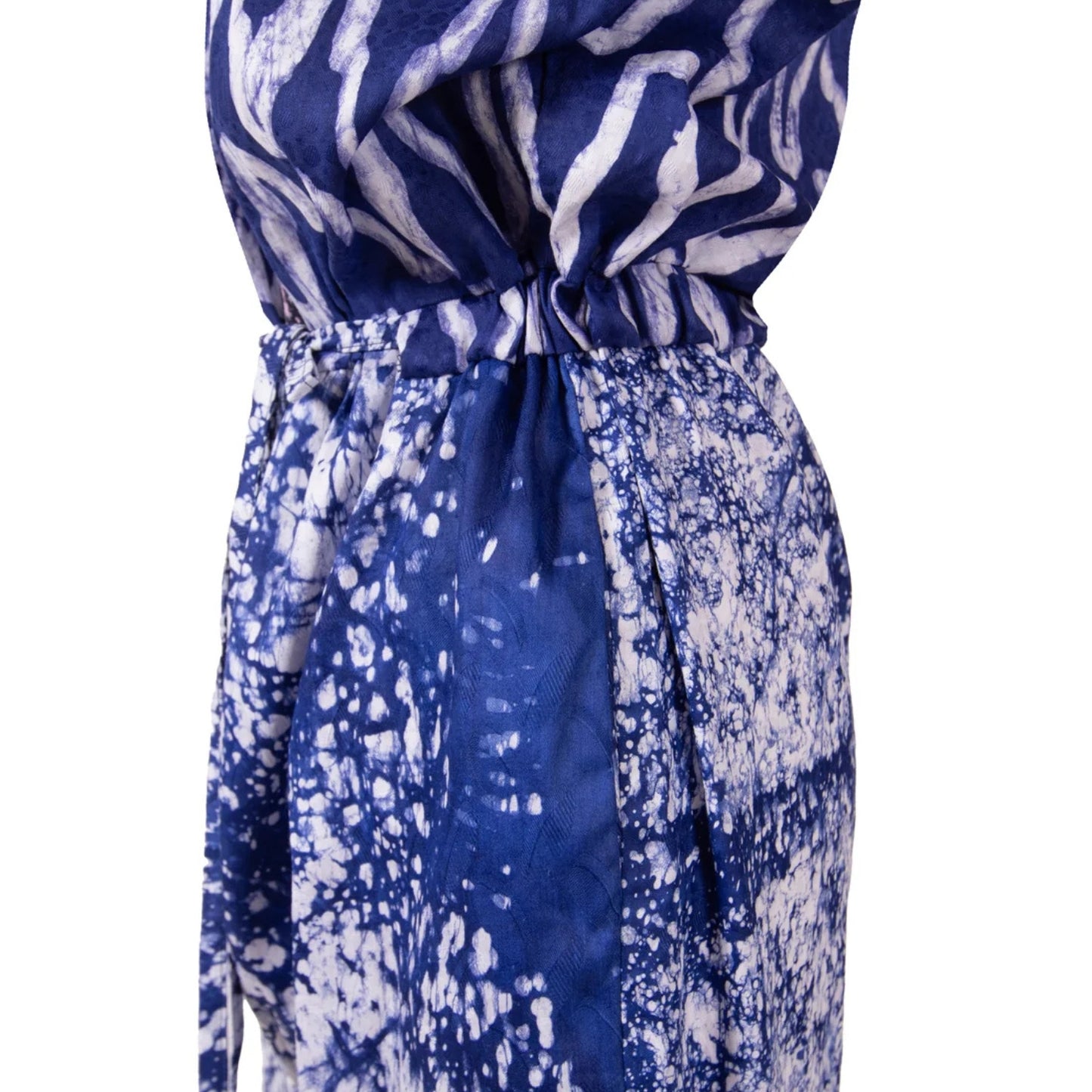 GUILLOTINE x WALDMAN Monarch Jumpsuit Blue|White