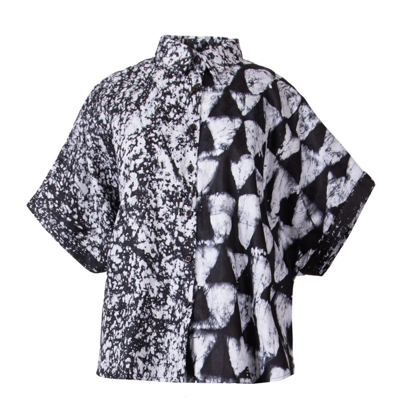 GUILLOTINE x WALDMAN Monarch Shirt Black|White