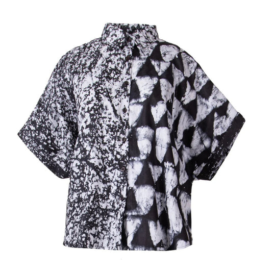GUILLOTINE x WALDMAN Monarch Shirt Black|White