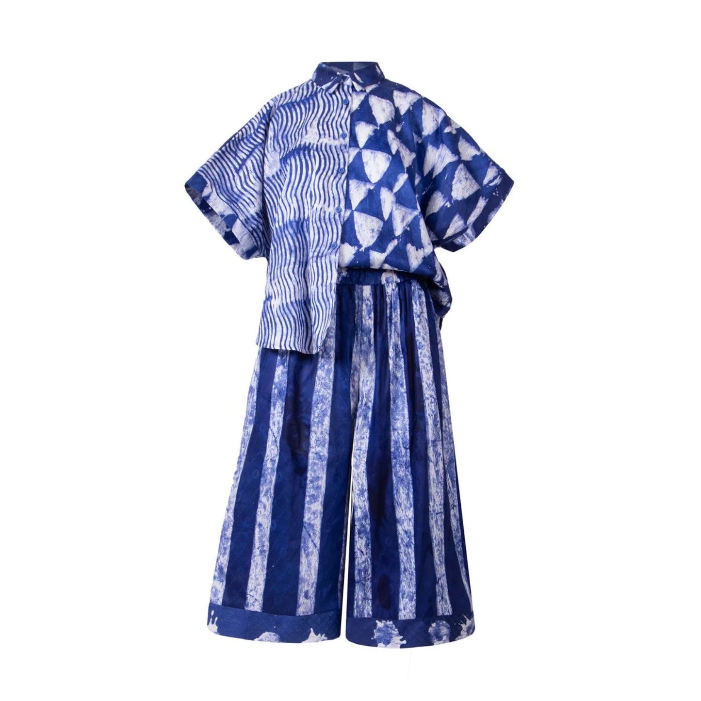 GUILLOTINE x WALDMAN Monarch Shirt Blue|White