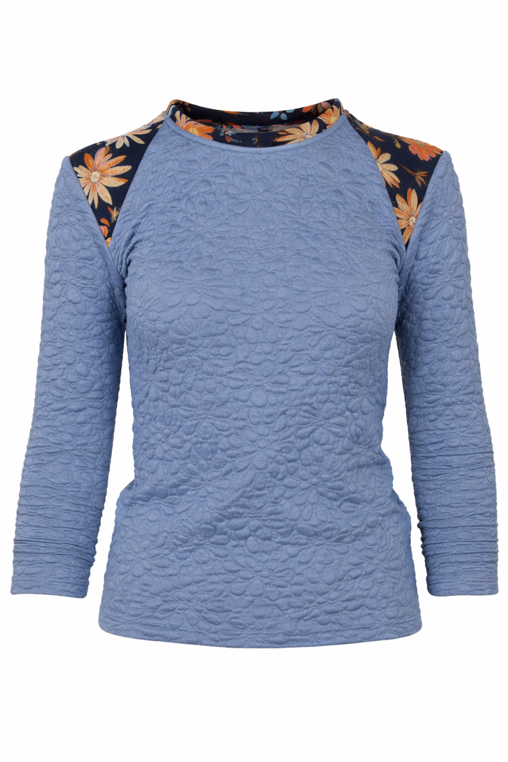 GUILLOTINE Quilted Floral Top