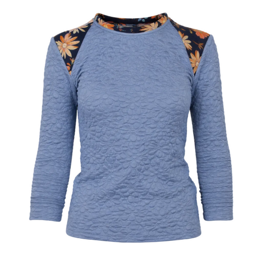GUILLOTINE Quilted Floral Top