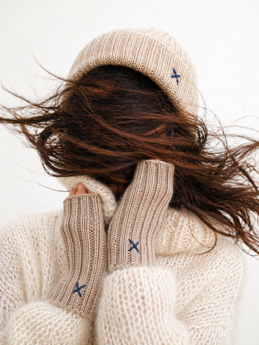 Wrapt x Guillotine | Merino Rib Beanie | Oatmeal