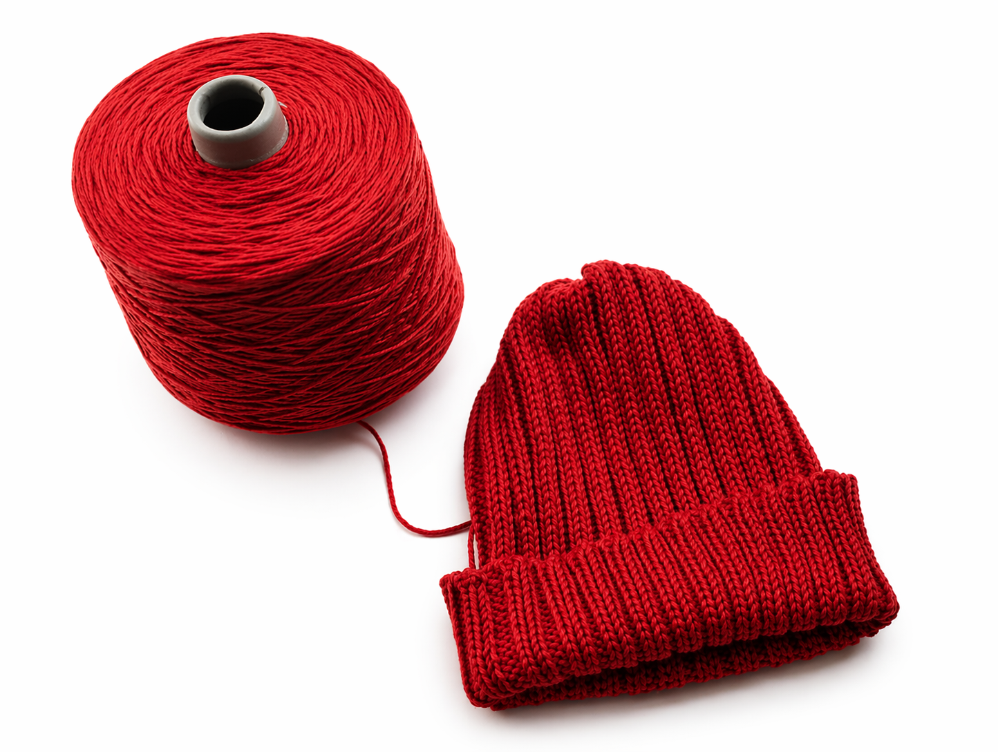 Wrapt x Guillotine | Merino Rib Beanie | Imperial Red