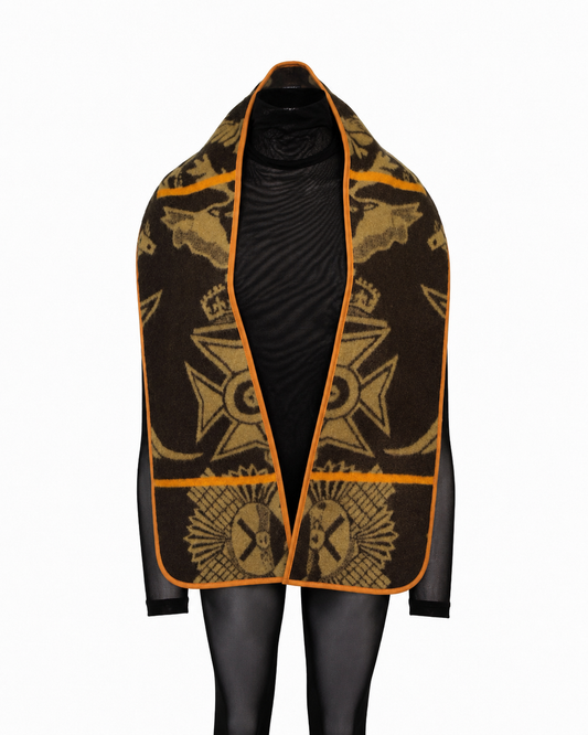 GUILLOTINE Chocolate/ Fawn Basotho Scarf