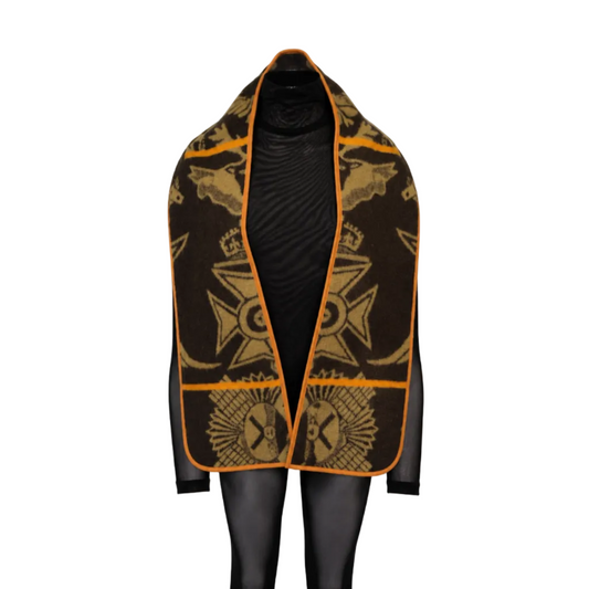 GUILLOTINE Chocolate/ Fawn Basotho Scarf
