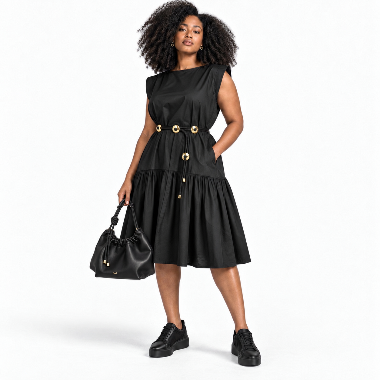 GUILLOTINE Black Frill Dress