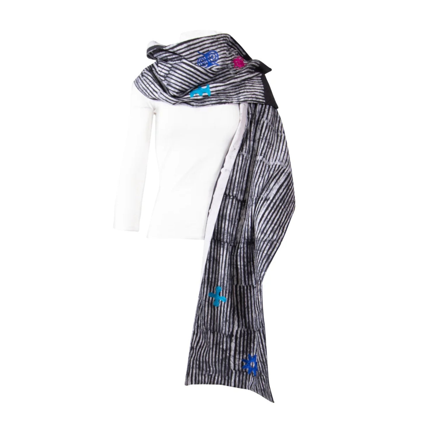 GUILLOTINE x WALDMAN Monarch Adinkra Symbol Scarf