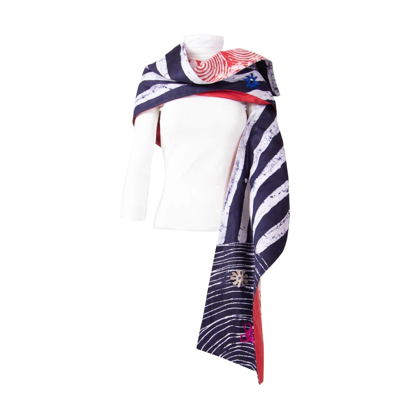 GUILLOTINE x WALDMAN Monarch Adinkra Symbol Scarf