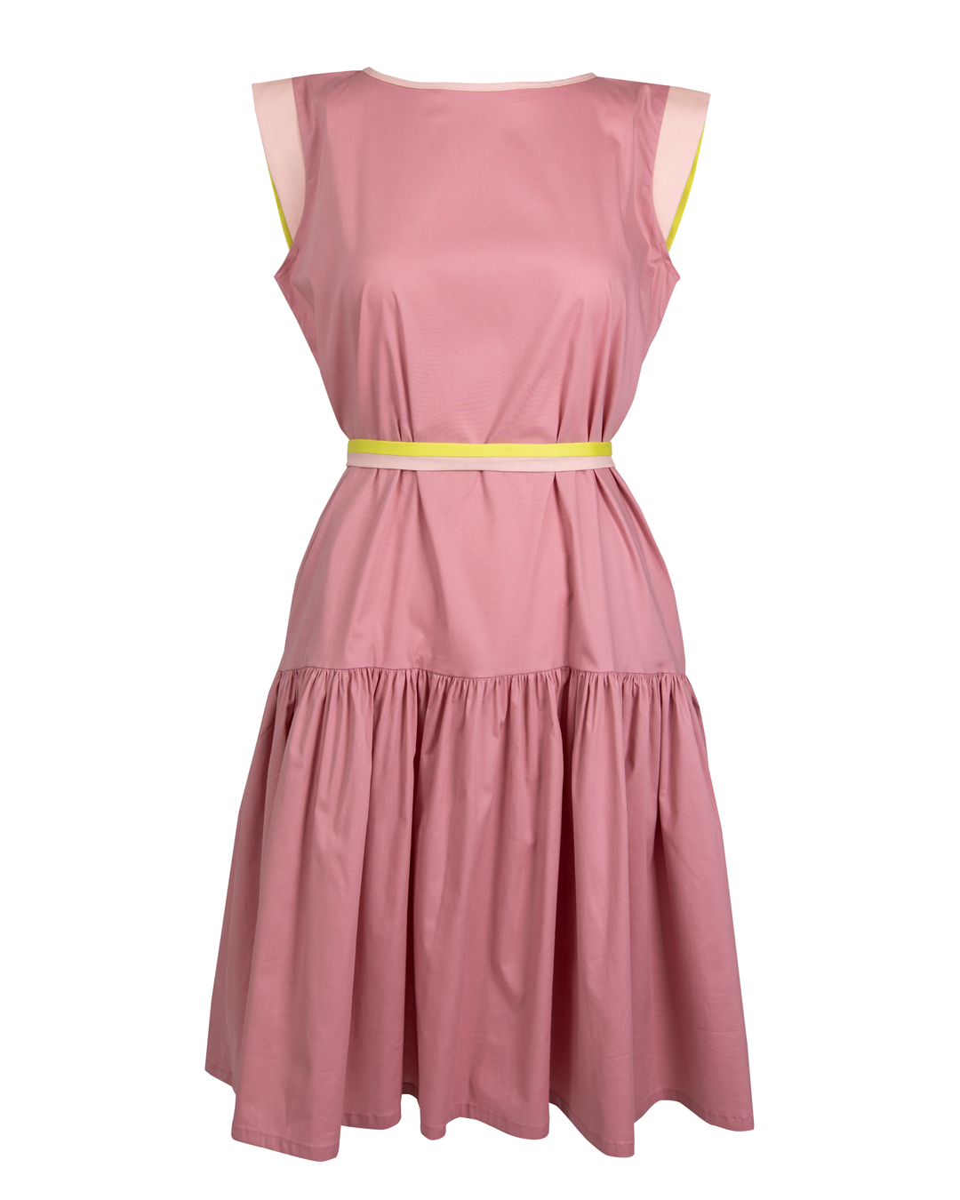 GUILLOTINE Dusty Pink Frill Dress