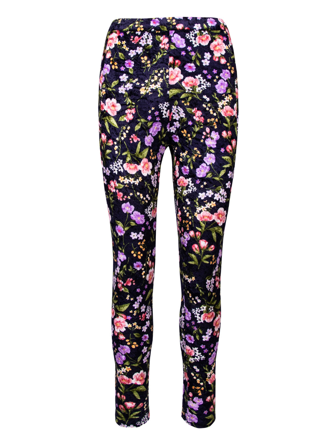 GUILLOTINE Floral Velvet Engineered Leggings