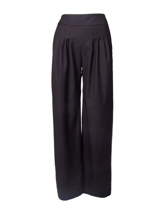 GUILLOTINE Pleated Wool Tailored Trousers