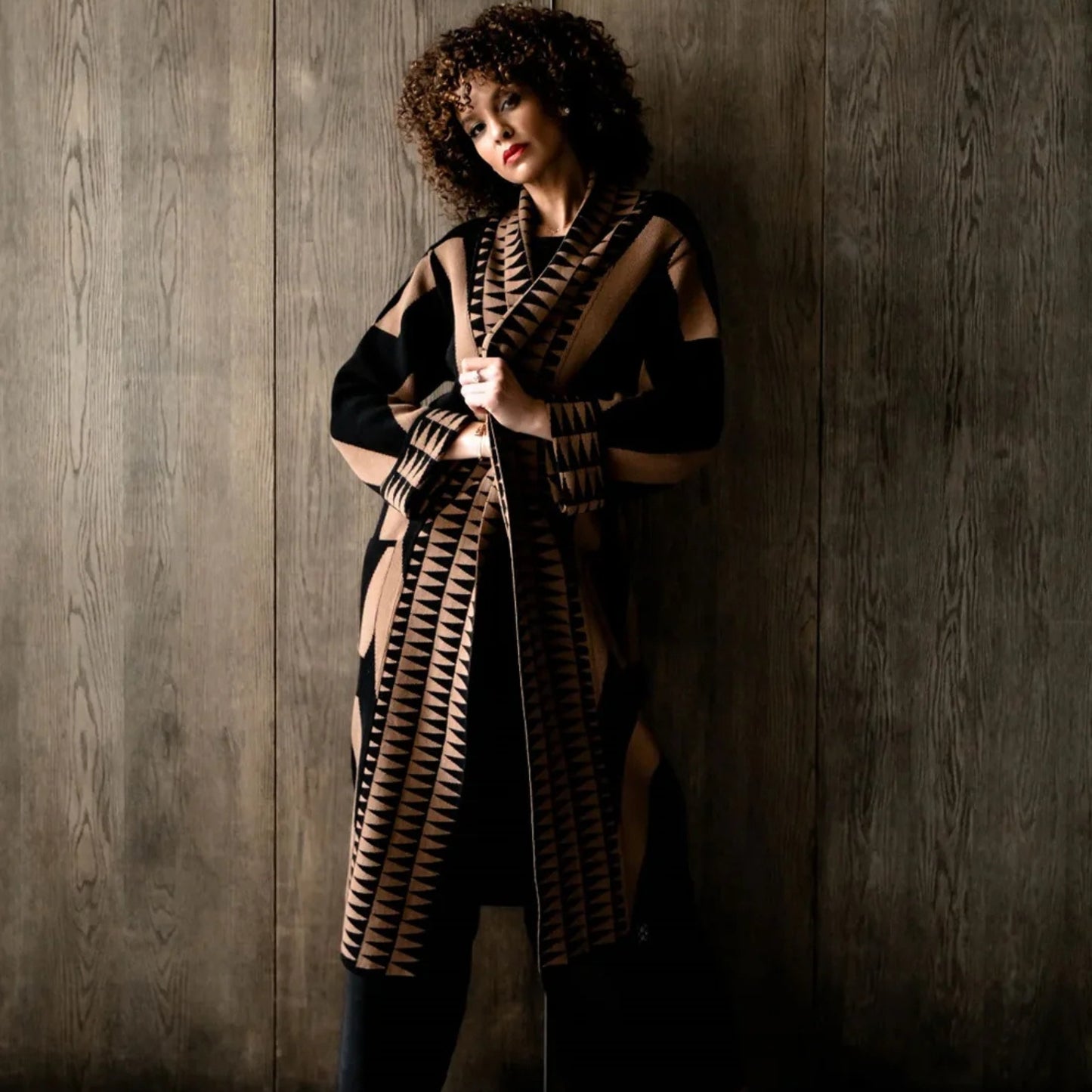 ROMARIA Graphic Cinnamon Coat
