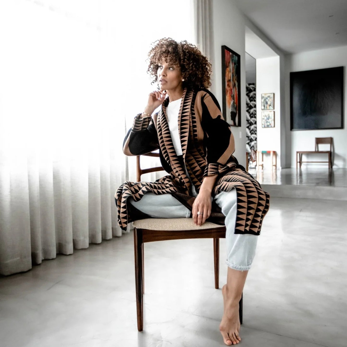 ROMARIA Graphic Cinnamon Coat
