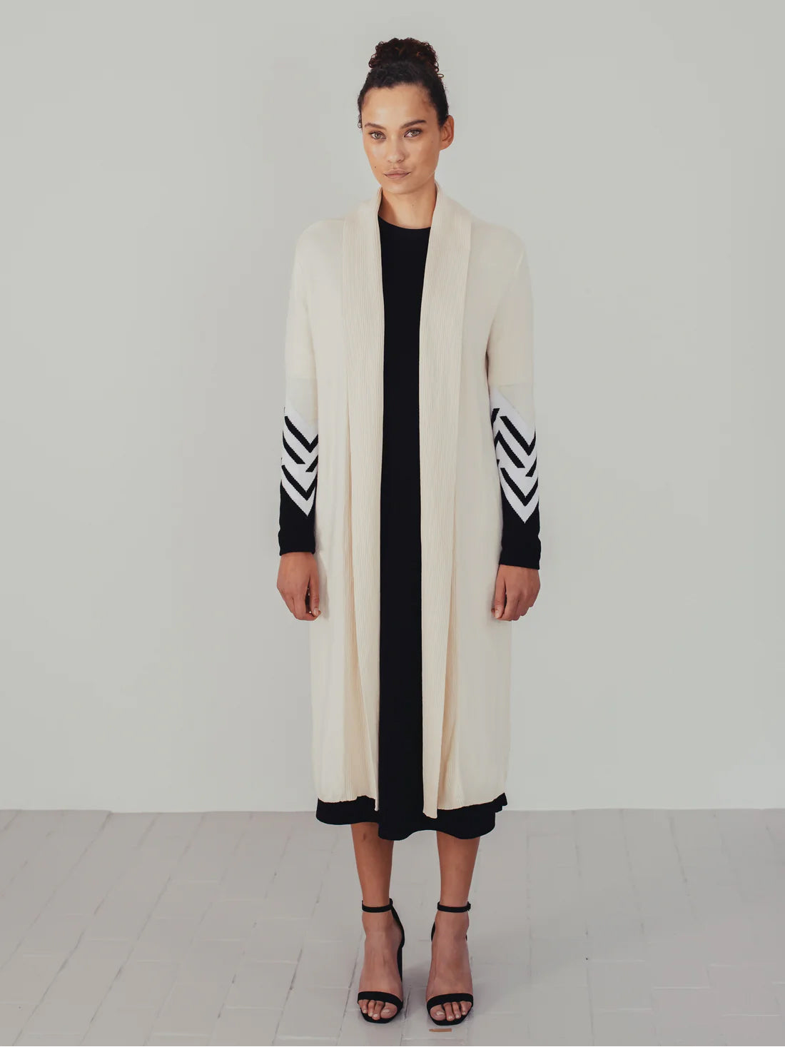 ROMARIA Cream ZigZag Coat