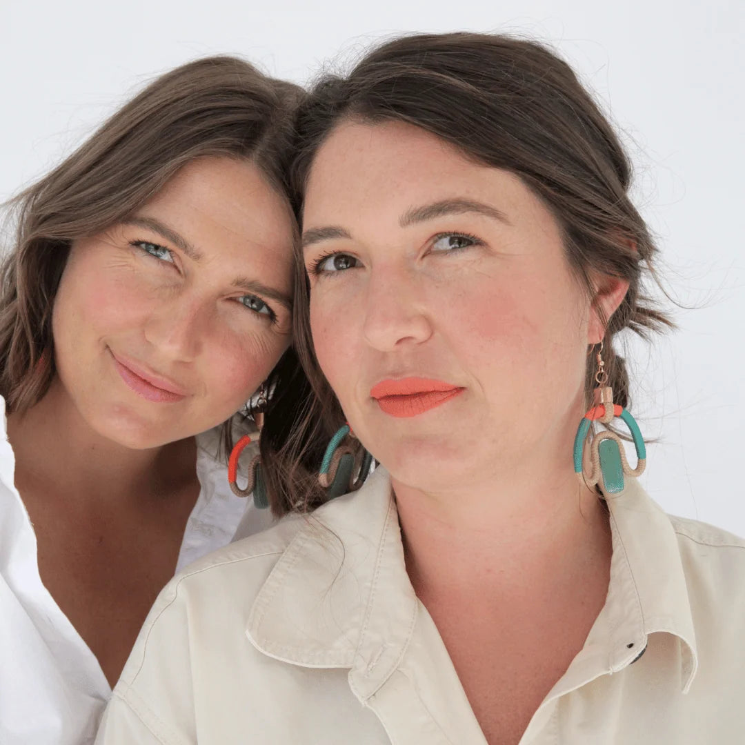 PICHULIK | Aventurina Earrings Beige Aqua Orange