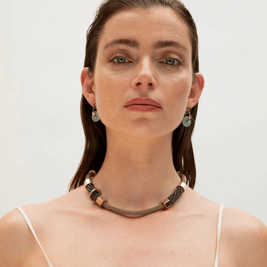 PICHULIK Terra Choker Beige Olive