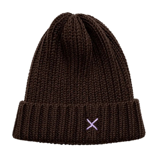 WRAPT x GUILLOTINE | Merino Rib Beanie | Chocolate
