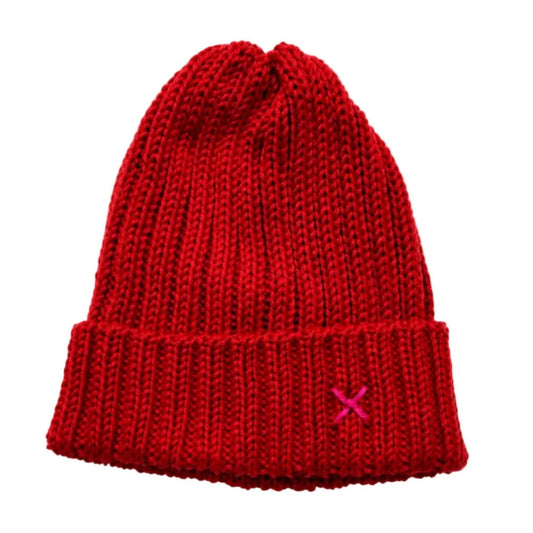 WRAPT x GUILLOTINE | Merino Rib Beanie | Imperial Red
