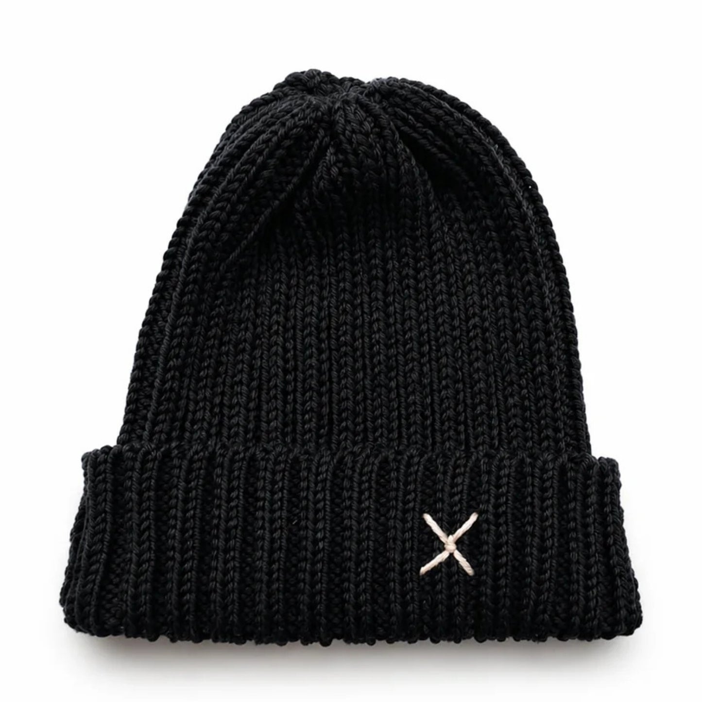 WRAPT x GUILLOTINE | Merino Rib Beanie | Black