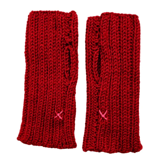 WRAPT x GUILLOTINE | Merino Rib Hand Warmer | Imperial Red