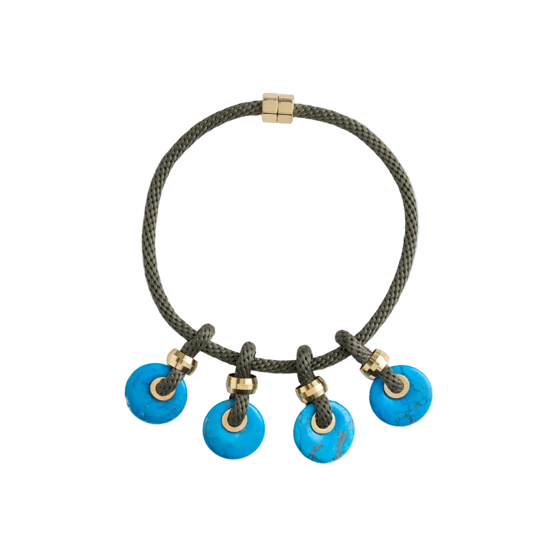 PICHULIK | Melam Necklace Olive Howlite