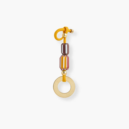 PICHULIK | Chevron Bag Charm Mustard