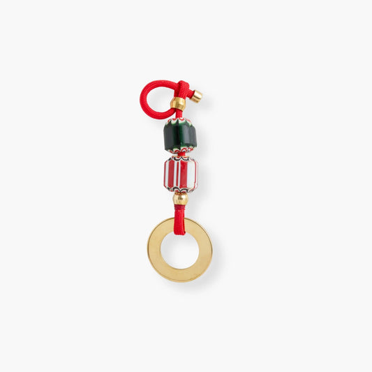 PICHULIK | Chevron Bag Charm Red