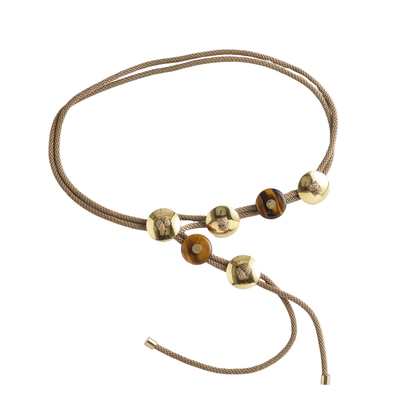 PICHULIK | Conch Stone Belt Beige Tigers Eye