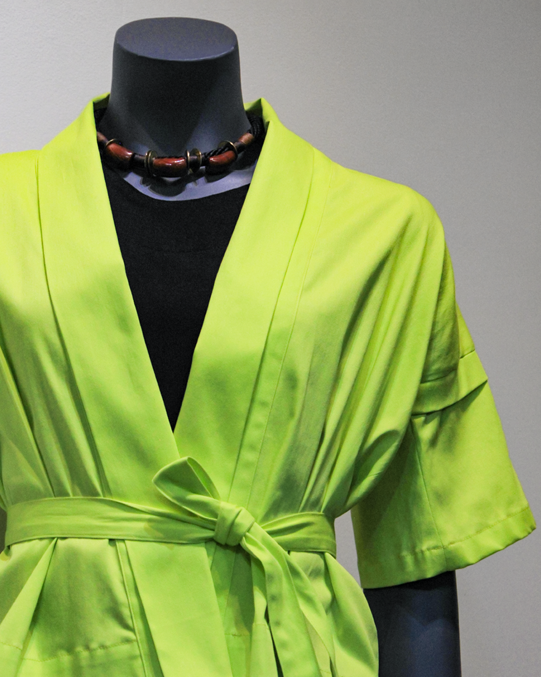 GUILLOTINE Cropped Kimono Day to Night | Neon Yellow