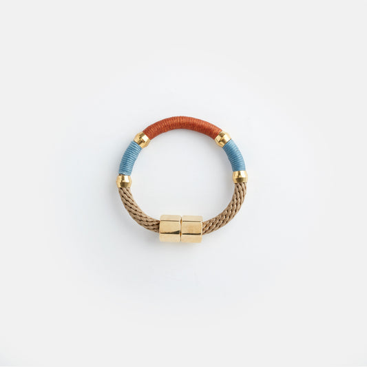 PICHULIK Mer Bracelet Beige Rust Airforce Blue