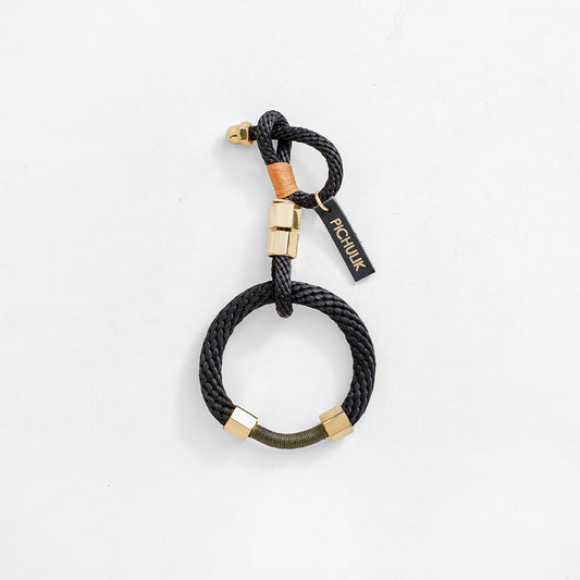 PICHULIK | Moremi Keyring Black Olive Camel