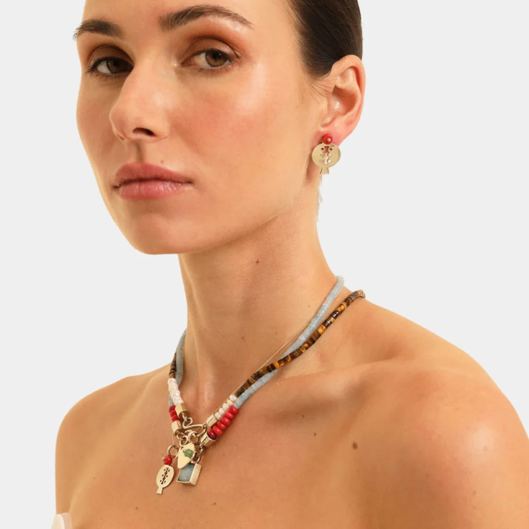 PICHULIK | Sephos Earrings Coral