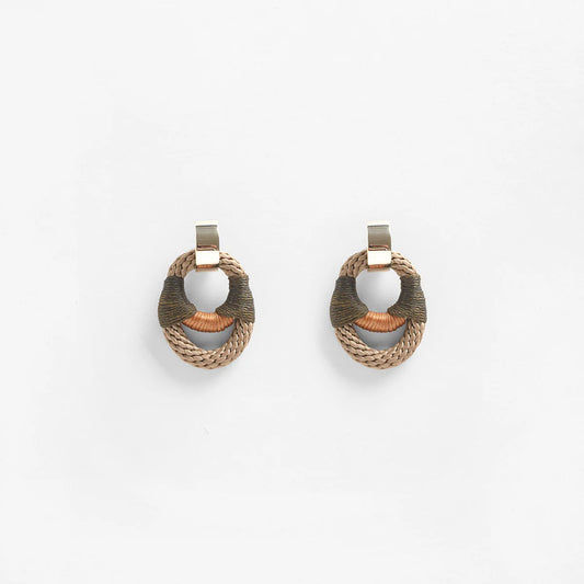 PICHULIK | Vessel Earrings Beige Olive Camel