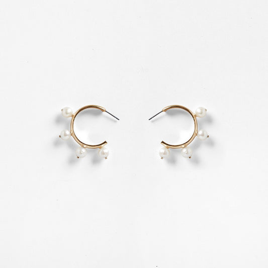 PICHULIK Garland Hoop Earrings Pearl