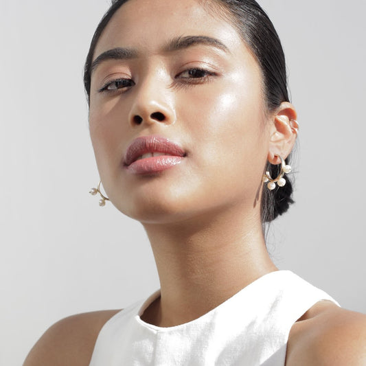 PICHULIK Garland Hoop Earrings Pearl