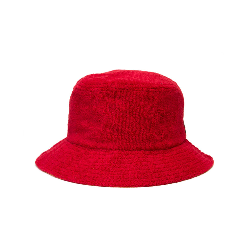 Red Towelling Bucket Hat