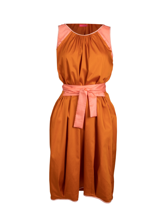 GUILLOTINE Hourglass Dress | Burnt Orange